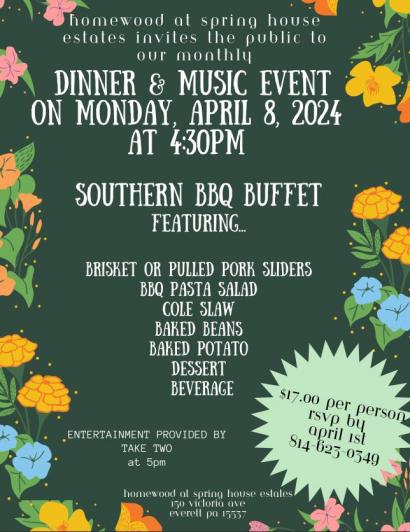 April Dinner and Music